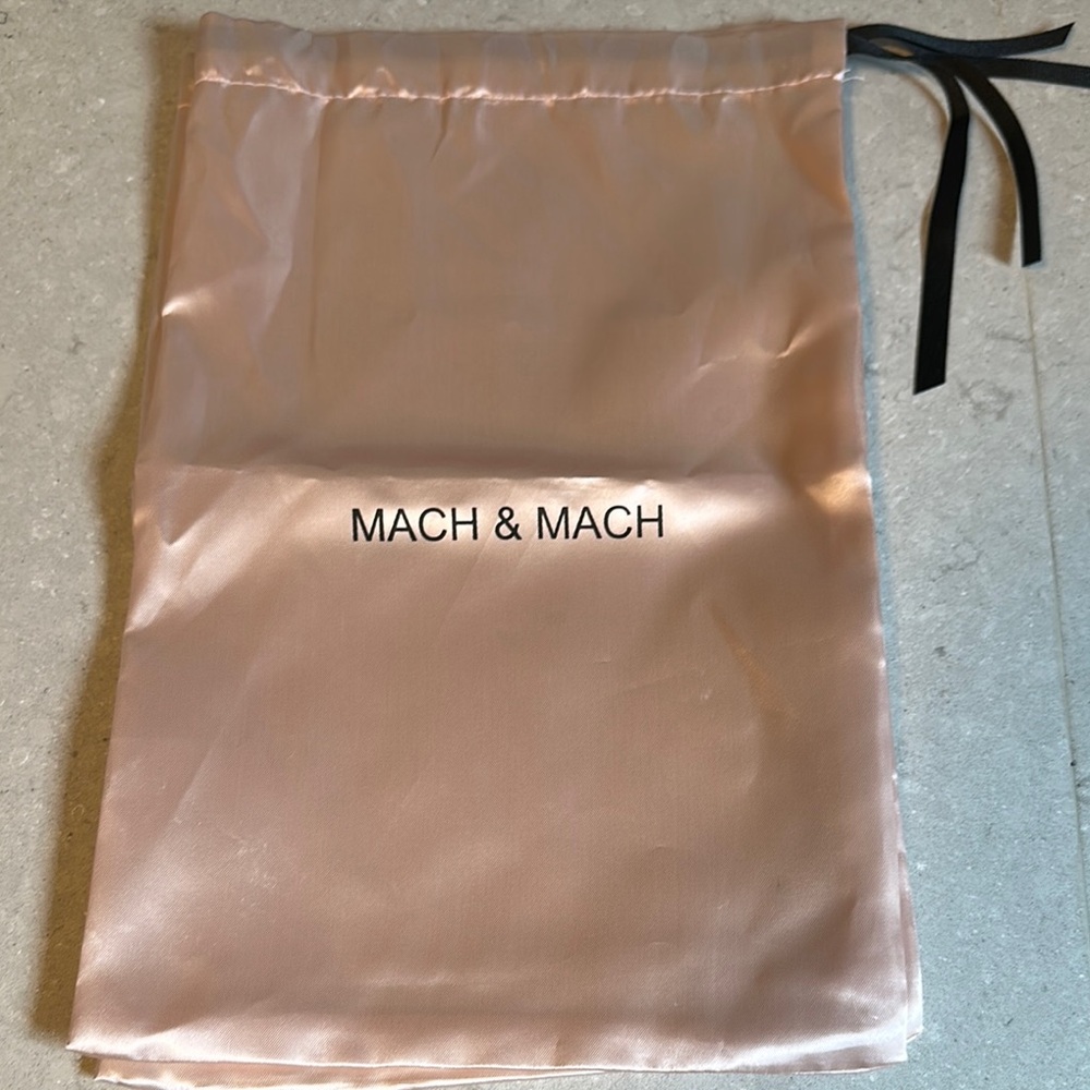 Mach & Mach Pink Satin Dust Bag (ask for size)